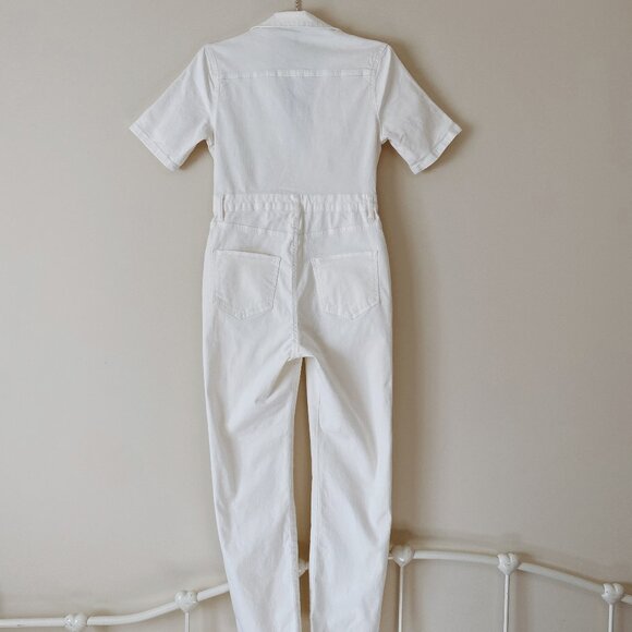 NWT Nasty Gal Plunging Denim Jumpsuit (US 6) - Picture 2 of 7